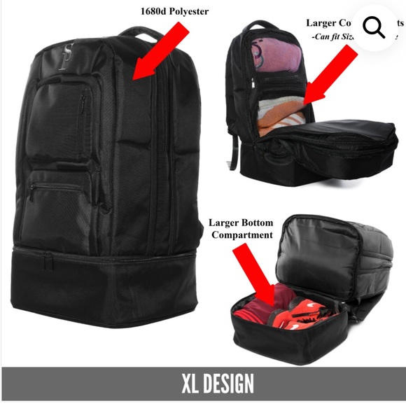 Sole Premise Backpack For Shoes, Clothes, Laptop And Camera NWOT - Picture 12 of 13